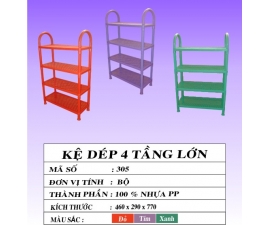KỆ DÉP 4 TẦNG LỚN