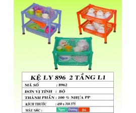 KỆ LY 2 TẦNG TRUNG L1