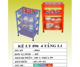 KỆ LY 896 4 TẦNG L1