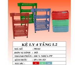 KỆ LY 4 TẦNG L2