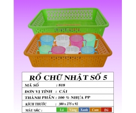 RỔ CHỮ NHẬT SỐ 5