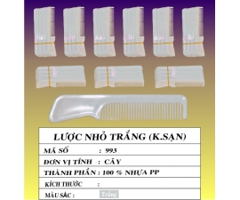 LƯỢC NHỎ TRẮNG KHÁCH SẠN