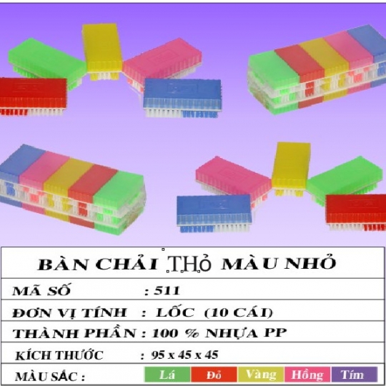 Bàn Chải Thỏ màu nhỏ