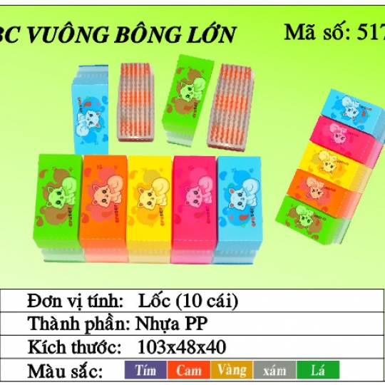 Bàn Chải vuông BÔNG lớn 