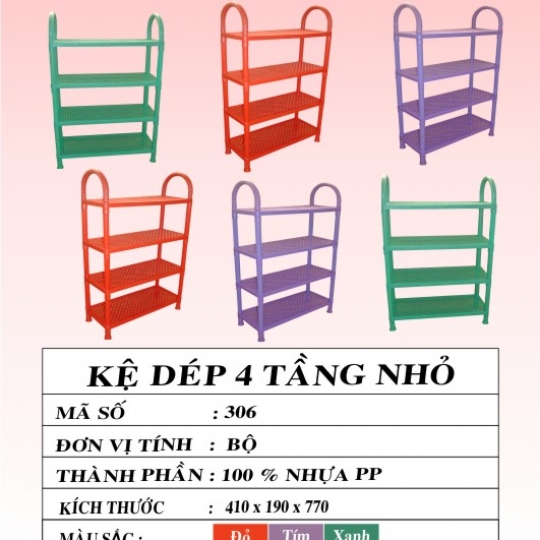 KỆ DÉP 4 TẦNG NHỎ