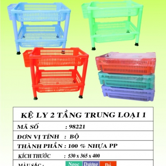 KỆ LY 896 2 TẦNG L1