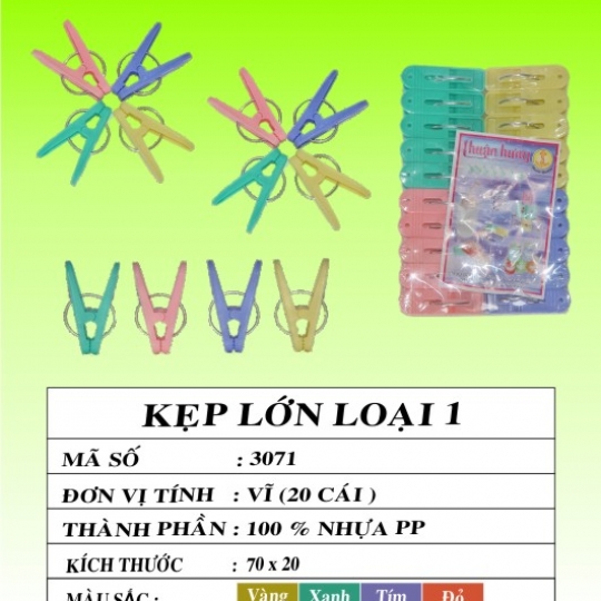 KẸP LỚN LOẠI 1