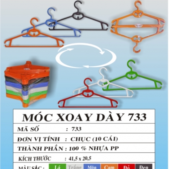 MÓC ÁO XOAY DÀY 733