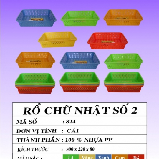 RỔ CHỮ NHẬT SỐ 2