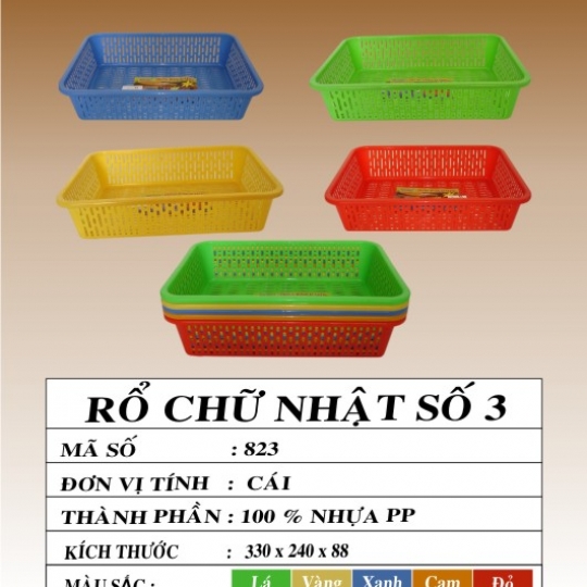 RỔ CHỮ NHẬT SỐ 3