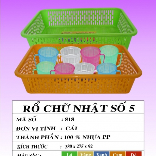 RỔ CHỮ NHẬT SỐ 5