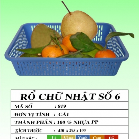 RỔ CHỮ NHẬT SỐ 6