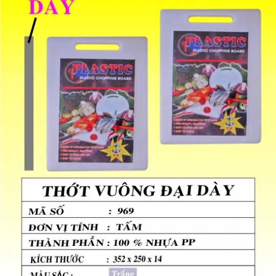 THỚT VUÔNG ĐẠI DÀY