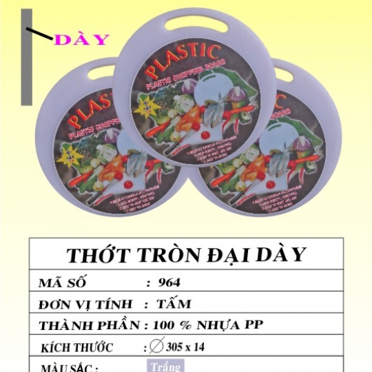 THỚT TRÒN ĐẠI DÀY