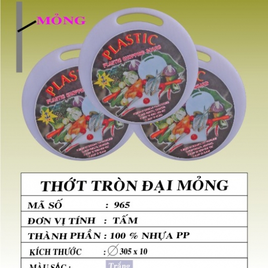 THỚT TRÒN ĐẠI MỎNG