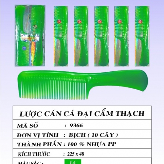 LƯỢC CÁN CÁ ĐẠI CẨM THẠCH